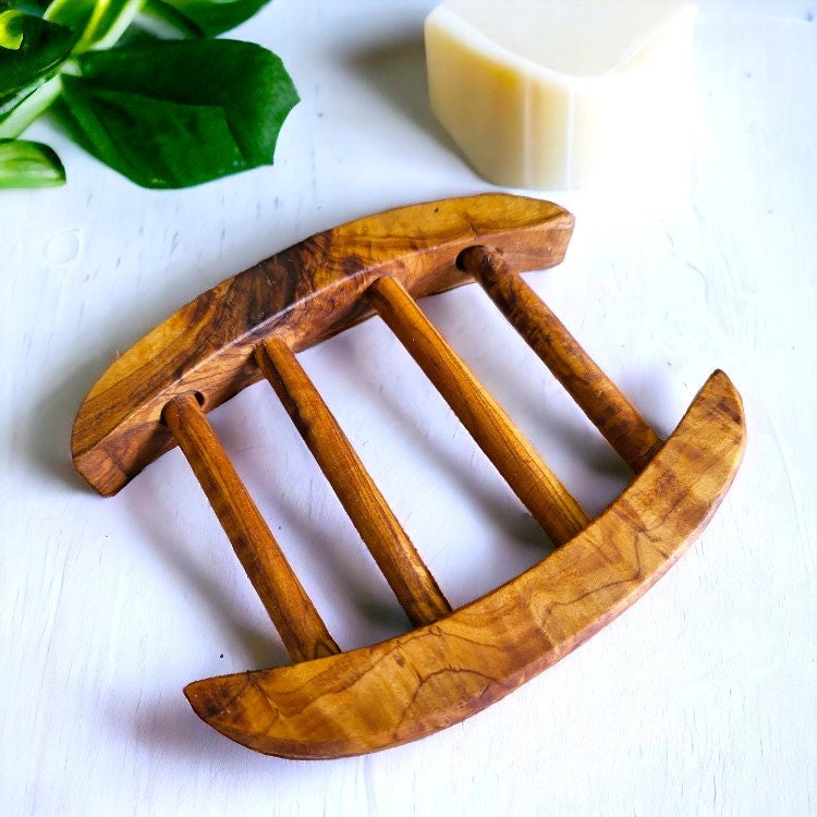 Olive Wood Soap Dish 11 cm