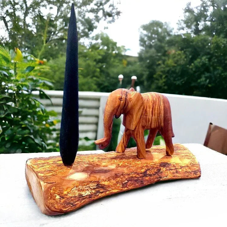 Hand carved elephant figurine – handcrafted and natural design