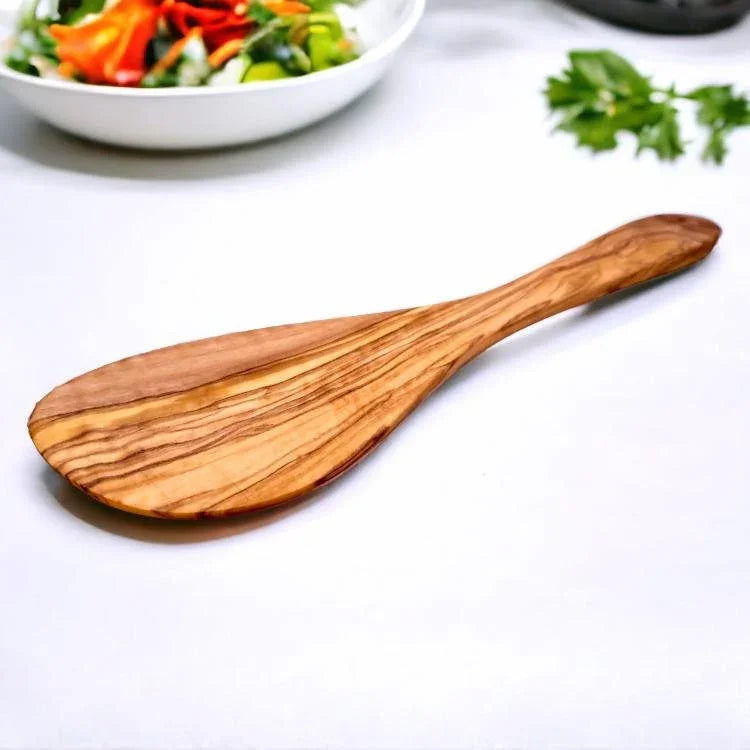 Olive wood spatula 30 cm – handcrafted and natural design