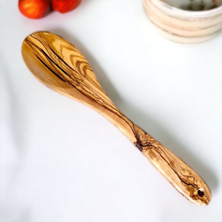 Olive Wood Slotted Kitchen Spoon