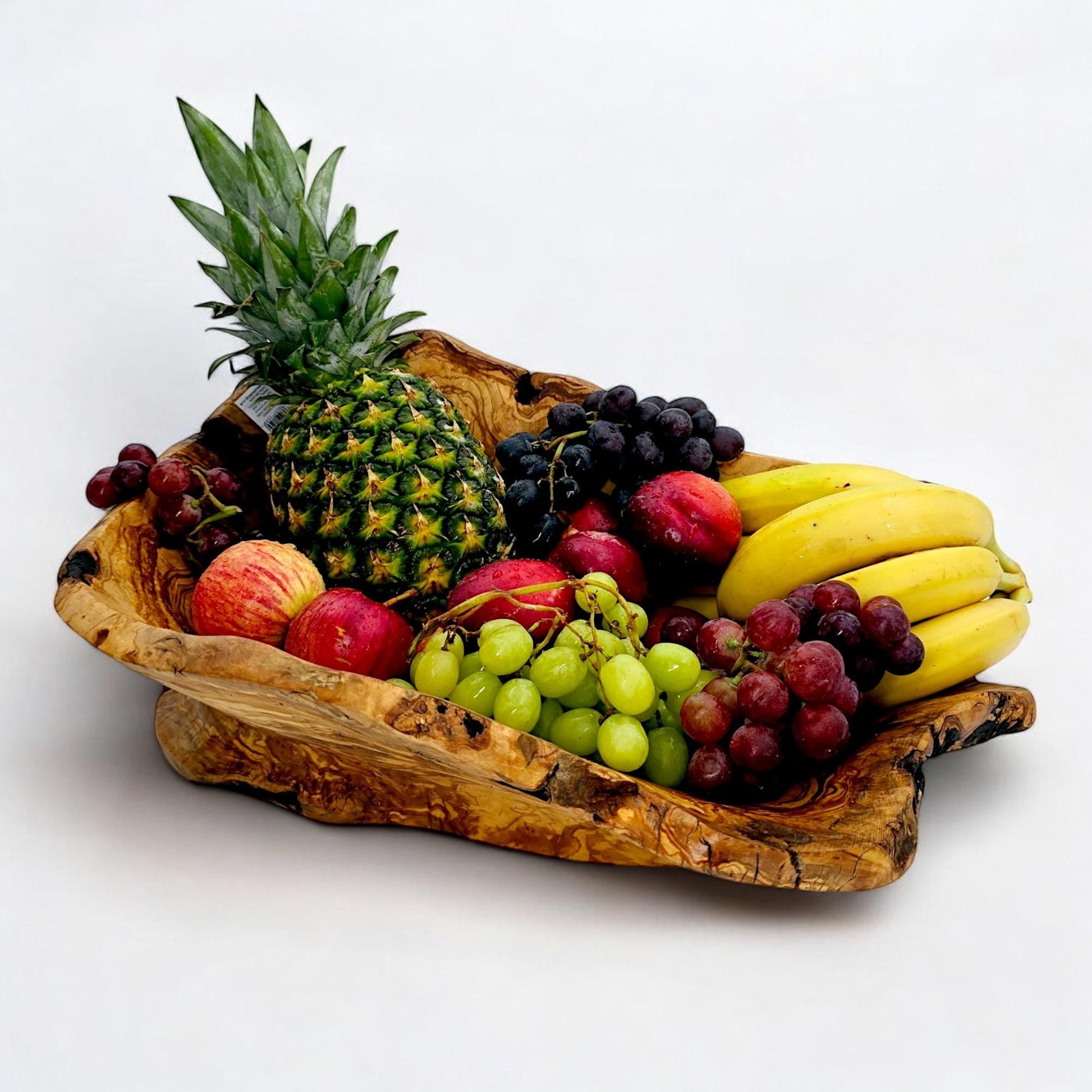 beautifully hand carved Olive Wood Master piece Fruit bowl