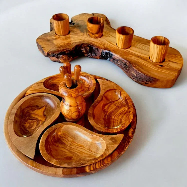 beautifully carved of olive wood luxury